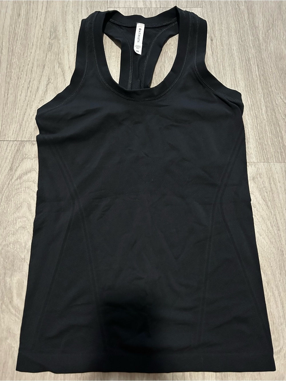 Athleta black Momentum seamless Racerback Tank Top size extra small NEW